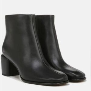 Vince Maggie Zip Up Block Heel Booties